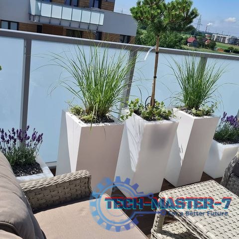 Designerska donica MONUMO TOWER POT Antracyt MONUMO Designerska donica MONUMO TOWER POT Antracyt MONUMO