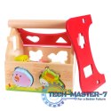 Drewniany domek, farma sorter z klockami ECOTOYS ECOTOYS
