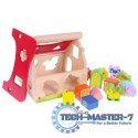 Drewniany domek, farma sorter z klockami ECOTOYS ECOTOYS