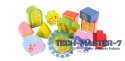 Drewniany domek, farma sorter z klockami ECOTOYS ECOTOYS