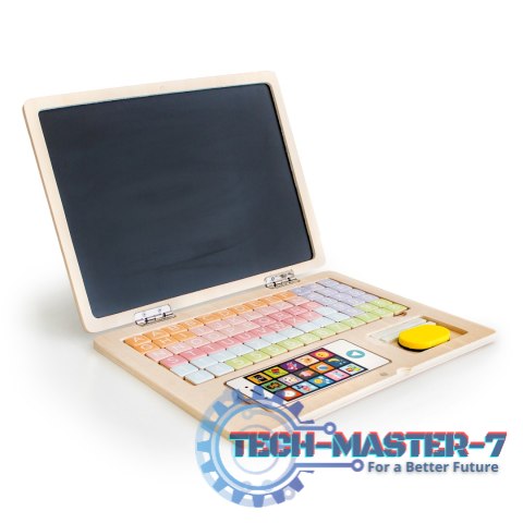 Drewniany laptop edukacyjny tablica magnetyczna ECOTOYS ECOTOYS Drewniany laptop edukacyjny tablica magnetyczna ECOTOYS ECOTOYS