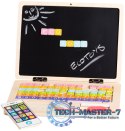 Drewniany laptop edukacyjny tablica magnetyczna ECOTOYS ECOTOYS