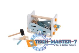 Mini warsztat stół narzędziowy drewniany zestaw konstrukcyjny 52 elementy ECOTOYS ECOTOYS