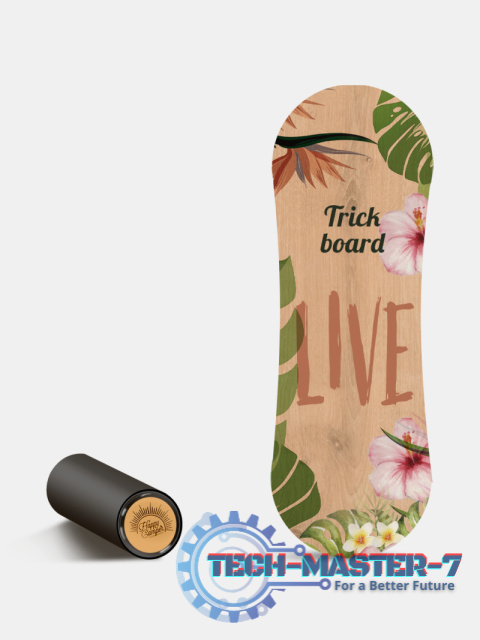 Produkt przykładowy: Trickboard L Live Totem z czarnym wałkiem, do balansownia