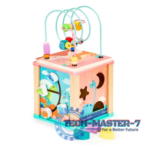 Drewniana kostka edukacyjna, sorter mula ECOTOYS ECOTOYS