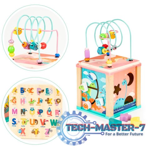 Drewniana kostka edukacyjna, sorter mula ECOTOYS ECOTOYS Drewniana kostka edukacyjna, sorter mula ECOTOYS ECOTOYS