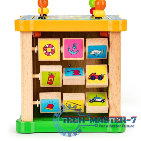 Drewniana kostka edukacyjna, tablica sorter mula ECOTOYS ECOTOYS Drewniana kostka edukacyjna, tablica sorter mula ECOTOYS ECOTOYS