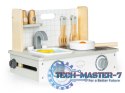Drewniana kuchenka z akcesoriami mini kuchnia ECOTOYS ECOTOYS