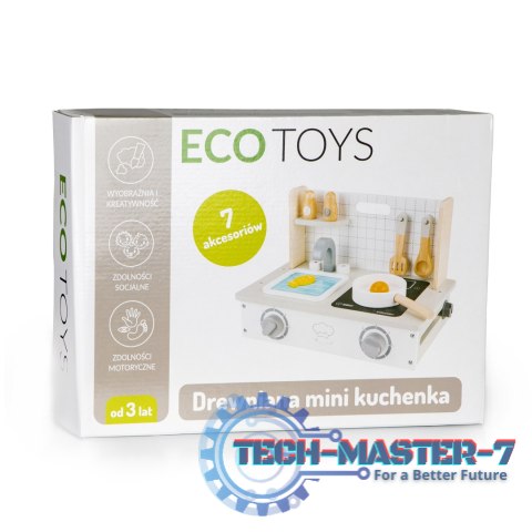Drewniana kuchenka z akcesoriami mini kuchnia ECOTOYS ECOTOYS Drewniana kuchenka z akcesoriami mini kuchnia ECOTOYS ECOTOYS
