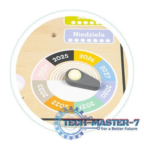 Drewniana tablica manipulacyjna kalendarz zegar ECOTOYS ECOTOYS Drewniana tablica manipulacyjna kalendarz zegar ECOTOYS ECOTOYS