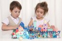 Drewniane klocki edukacyjne miasto z matą 115 szt ECOTOYS ECOTOYS