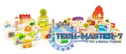 Drewniane klocki edukayjne miasto zoo 120 el. ECOTOYS ECOTOYS