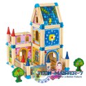 Drewniane klocki konstrukcyjne budowanie domek 6w1 ECOTOYS ECOTOYS