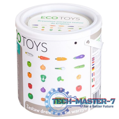 Drewniane warzywa do krojenia dla dzieci 20 sztuk ECOTOYS ECOTOYS Drewniane warzywa do krojenia dla dzieci 20 sztuk ECOTOYS ECOTOYS