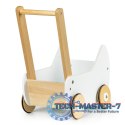 Drewniany wózek dla lalek pchacz chodzik ECOTOYS ECOTOYS