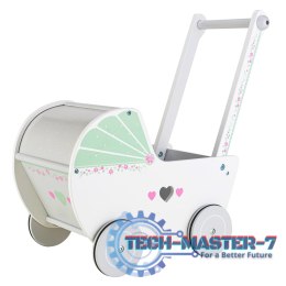 Drewniany wózek dla lalek pchacz chodzik ECOTOYS ECOTOYS