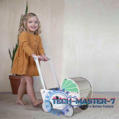 Drewniany wózek dla lalek pchacz chodzik ECOTOYS ECOTOYS Drewniany wózek dla lalek pchacz chodzik ECOTOYS ECOTOYS