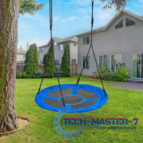Huśtawka ogrodowa bocianie gniazdo 100cm niebieska ECOTOYS ECOTOYS Huśtawka ogrodowa bocianie gniazdo 100cm niebieska ECOTOYS ECOTOYS