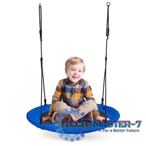 Huśtawka ogrodowa bocianie gniazdo 100cm niebieska ECOTOYS ECOTOYS Huśtawka ogrodowa bocianie gniazdo 100cm niebieska ECOTOYS ECOTOYS