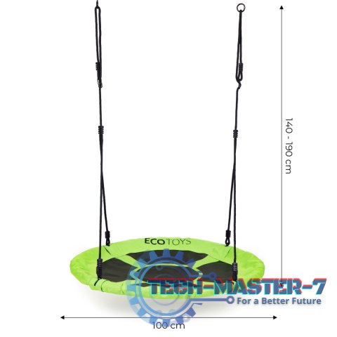 Huśtawka ogrodowa bocianie gniazdo 100cm zielona ECOTOYS ECOTOYS Huśtawka ogrodowa bocianie gniazdo 100cm zielona ECOTOYS ECOTOYS