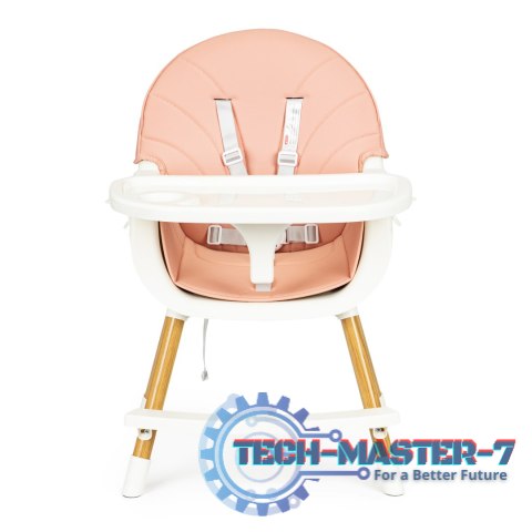 Krzesełko fotelik do karmienia 2w1 różowe ECOTOYS ECOTOYS Krzesełko fotelik do karmienia 2w1 różowe ECOTOYS ECOTOYS