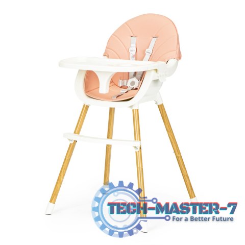 Krzesełko fotelik do karmienia 2w1 różowe ECOTOYS ECOTOYS Krzesełko fotelik do karmienia 2w1 różowe ECOTOYS ECOTOYS