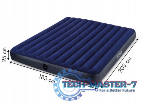 Materac dmuchany dwuosobowy 203x183 cm welurowy INTEX 64755 INTEX Materac dmuchany dwuosobowy 203x183 cm welurowy INTEX 64755 INTEX