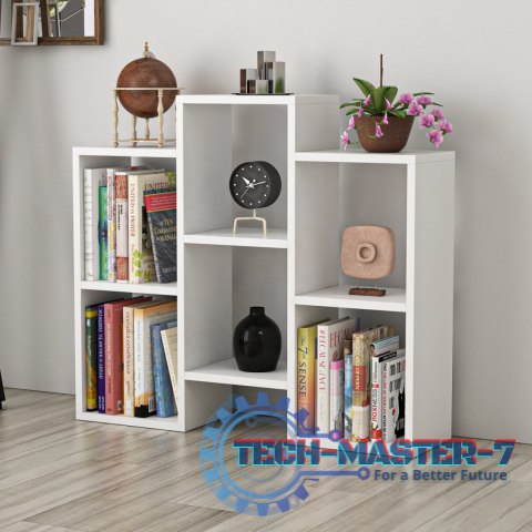 Nowoczesny stojący regał do salonu i sypialni ModernHome ModernHome Nowoczesny stojący regał do salonu i sypialni ModernHome ModernHome