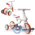 Rower rowerek biegowy 4w1 Pedały Kółka boczne różowy ECOTOYS ECOTOYS