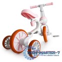 Rower rowerek biegowy 4w1 Pedały Kółka boczne różowy ECOTOYS ECOTOYS