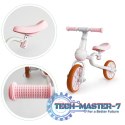 Rower rowerek biegowy 4w1 Pedały Kółka boczne różowy ECOTOYS ECOTOYS