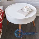 Stolik kawowy okrągły ze schowkiem 60cm ModernHome ModernHome