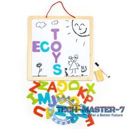 Tablica edukacyjna 3w1 magnetyczna kredowa literki ECOTOYS ECOTOYS