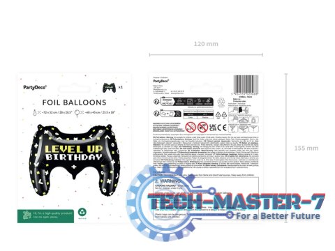 Balon foliowy Gamepad 72x52cm Balon foliowy Gamepad 72x52cm