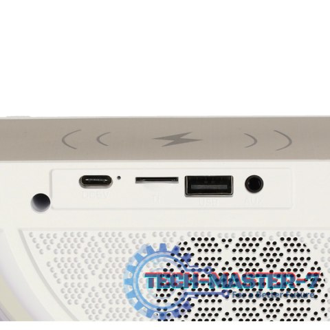 Lampka LED Gamingowa RGB głośnik ładowarka indukcyjna radio budzik zegar Lampka LED Gamingowa RGB głośnik ładowarka indukcyjna radio budzik zegar
