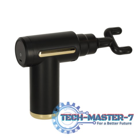 Pistolet do masażu masażer do pleców ciała LED 4w1 czarny Pistolet do masażu masażer do pleców ciała LED 4w1 czarny