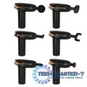 Pistolet do masażu masażer do pleców ciała mini LED 6w1
