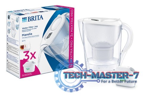 Dzbanek filtrujący 2,4l Marella+3 wkłady PRO Pure Performance biały