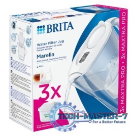 Dzbanek filtrujący 2,4l Marella+3 wkłady PRO Pure Performance biały