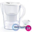 Dzbanek filtrujący 2,4l Marella+3 wkłady PRO Pure Performance biały