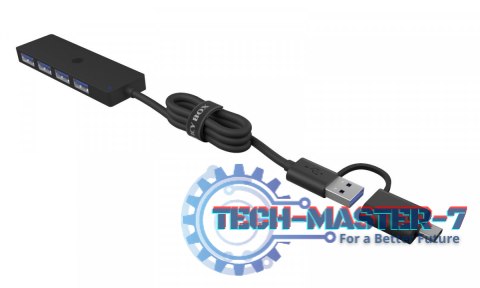 Hub IB-HUB1424-C3 4-Port USB Typ-A, złącze Typ-C/A Hub IB-HUB1424-C3 4-Port USB Typ-A, złącze Typ-C/A