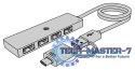 Hub IB-HUB1424-C3 4-Port USB Typ-A, złącze Typ-C/A