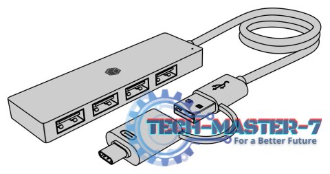 Hub IB-HUB1424-C3 4-Port USB Typ-A, złącze Typ-C/A Hub IB-HUB1424-C3 4-Port USB Typ-A, złącze Typ-C/A