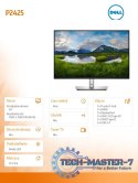 Monitor P2425 24 cale IPS 16:10 WUXGA/HDMI/USBC/DP/VGA/USB/3Y