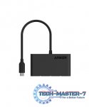 Hub 4w1 10Gbps USB-C Czarny
