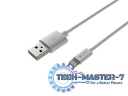 Kabel Lightning (M)->USB-A(M) 1m MFI Prati Biały