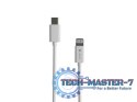 Kabel Lightning (M)->USB-C(M) 1m MFI Prati Biały