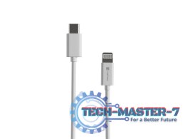 Kabel Lightning (M)->USB-C(M) 2m MFI Prati Biały