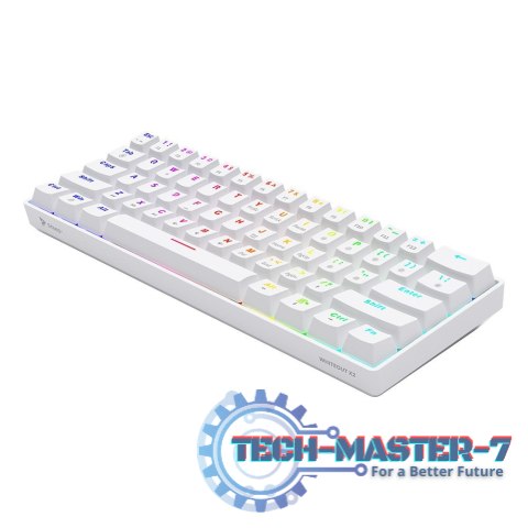 Klawiatura mechaniczna Whiteout X2, Blue Outemu, Hot Swap Klawiatura mechaniczna Whiteout X2, Blue Outemu, Hot Swap