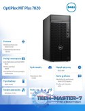 Komputer Optiplex Plus MT/Core i5-14500/8GB/512GB SSD/Integrated/DVD RW/Wireless Kb & Mouse/W11Pro/vPro